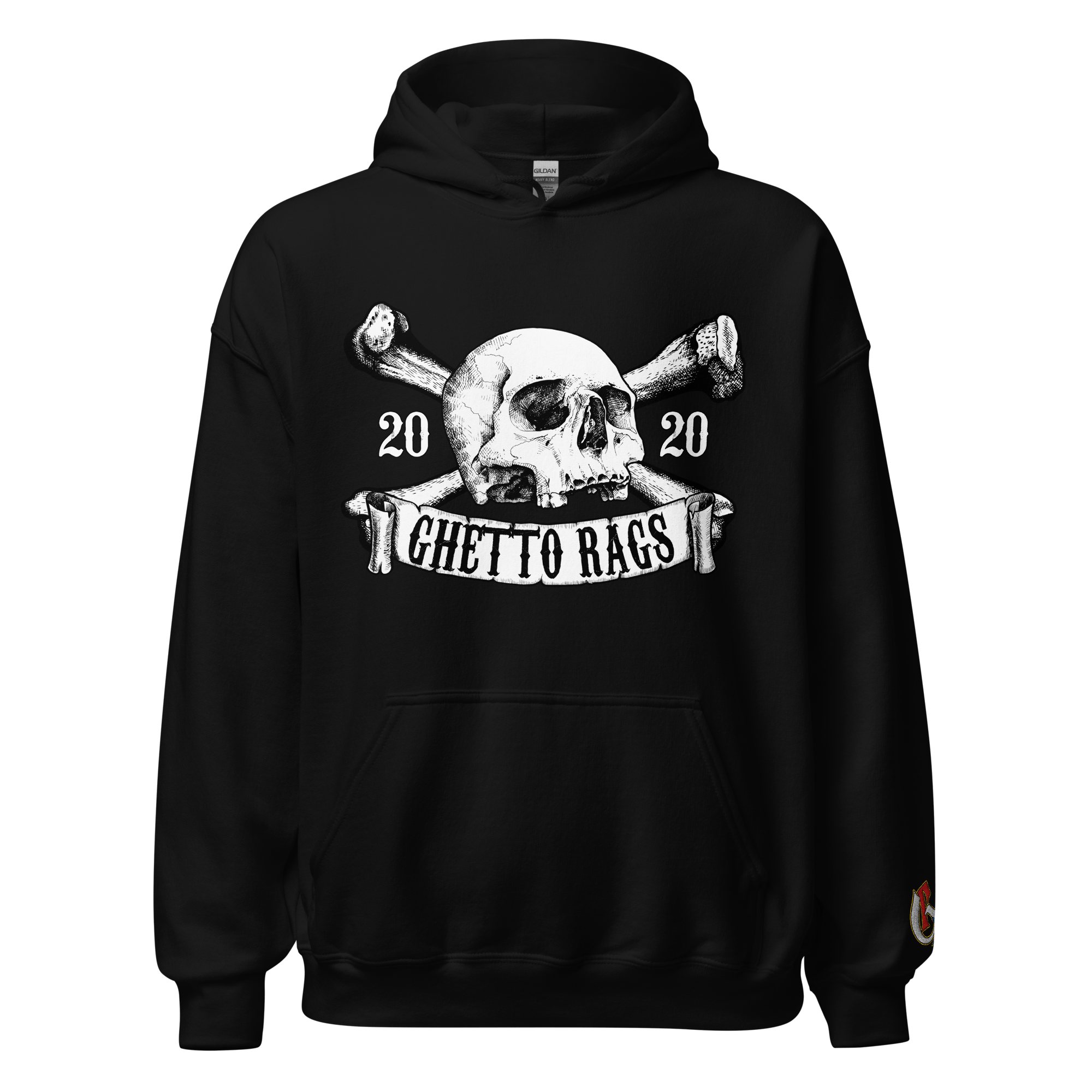 Ghetto Rags Crossbones Hoodie - Ghetto Rags