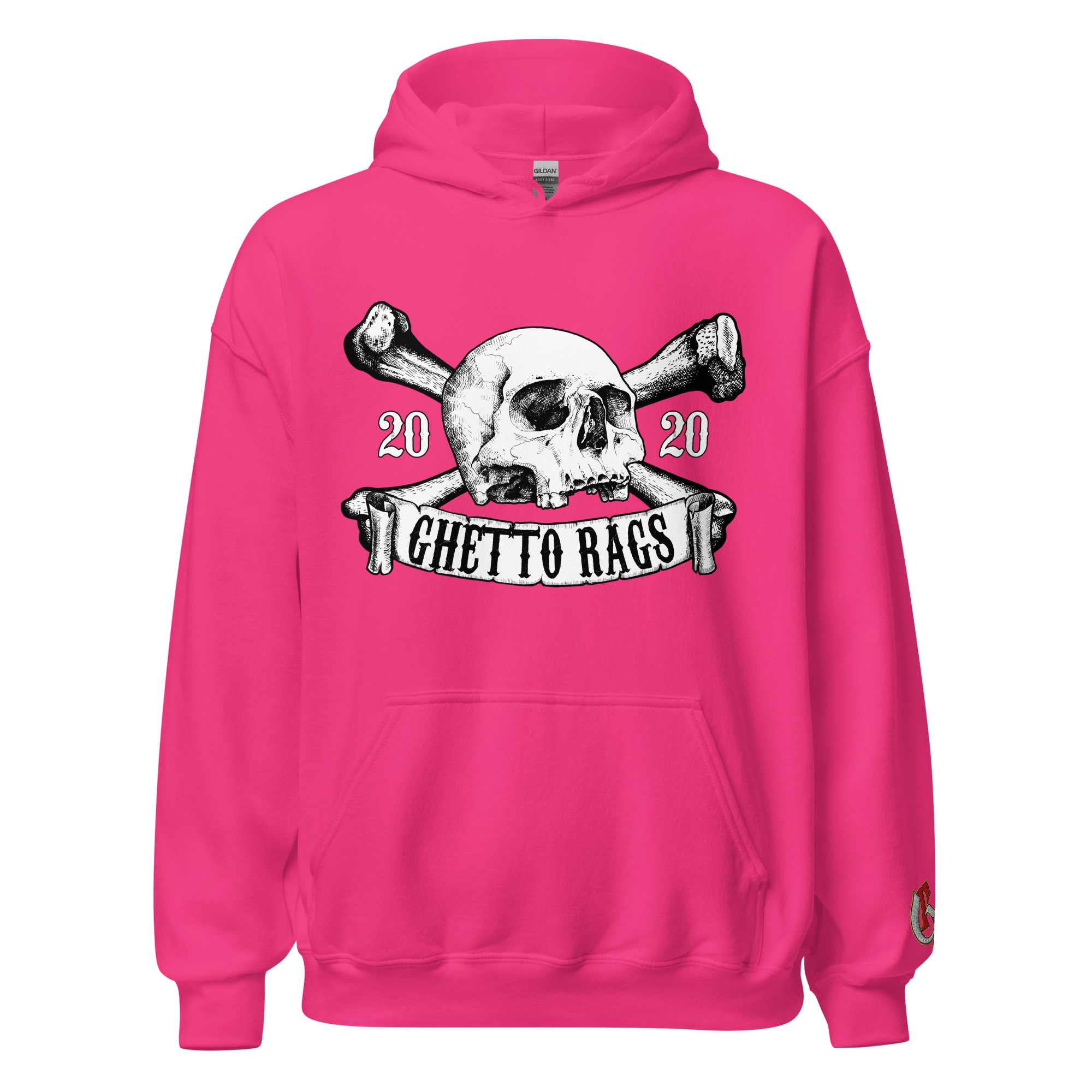 Ghetto Rags Crossbones Hoodie - Ghetto Rags