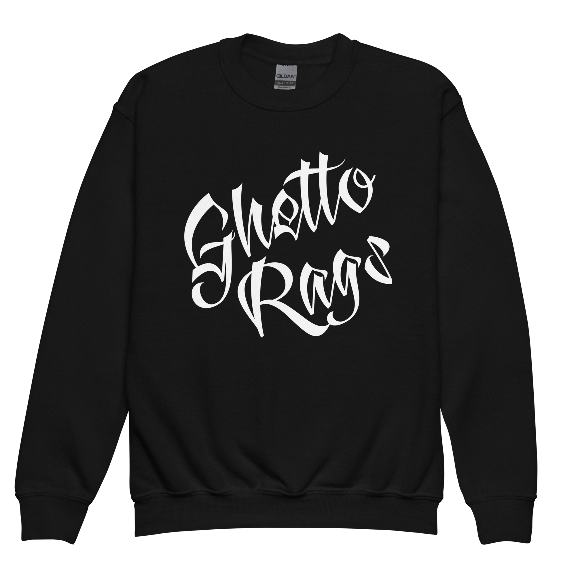 Ghetto Rags Script Kids Crewneck - Ghetto Rags