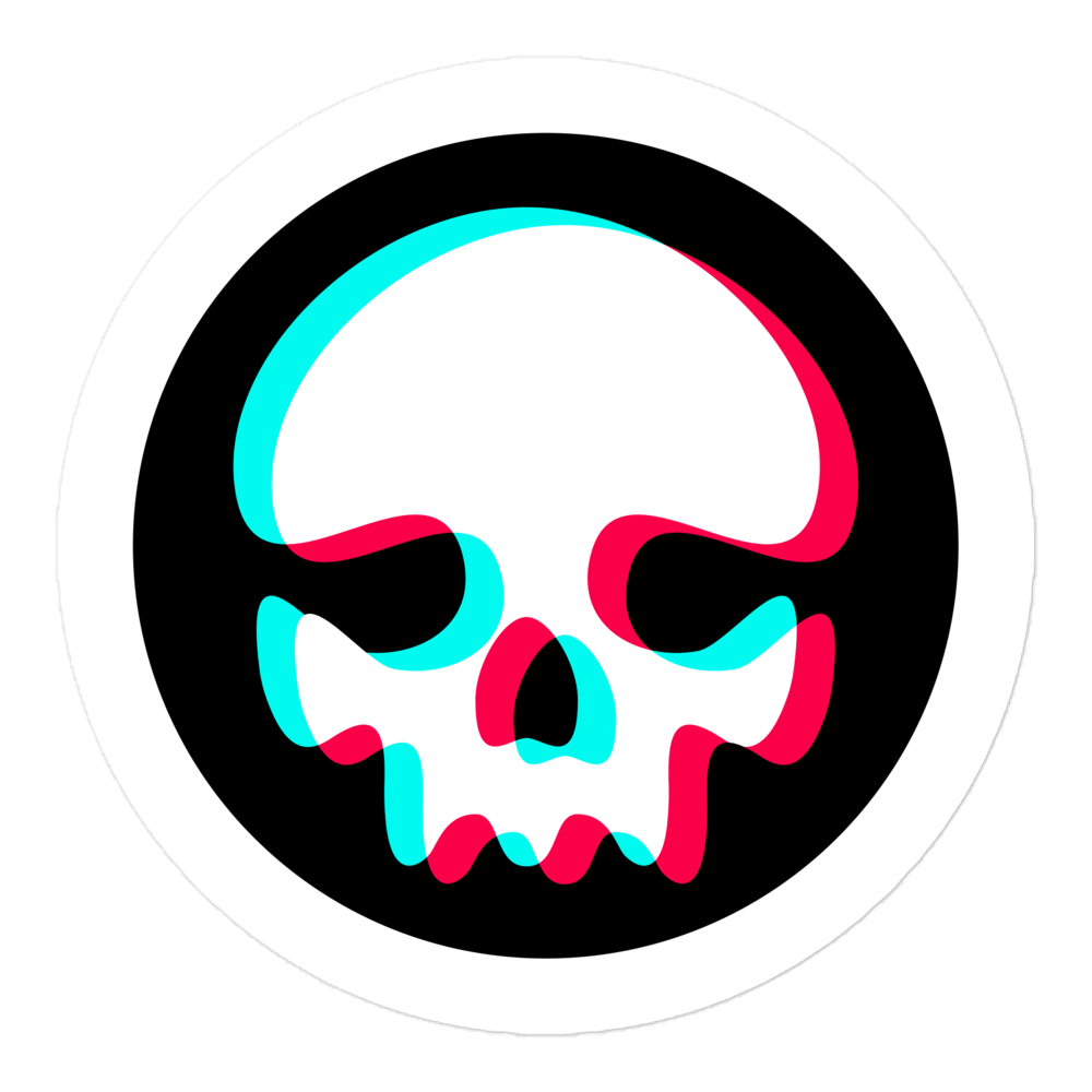 Ghetto Rags Skull Sticker - Ghetto Rags