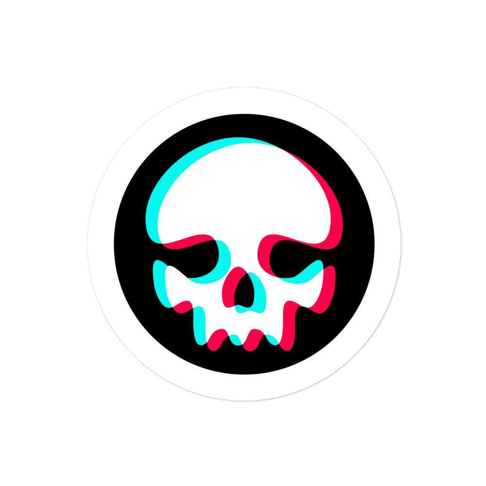 Ghetto Rags Skull Sticker - Ghetto Rags