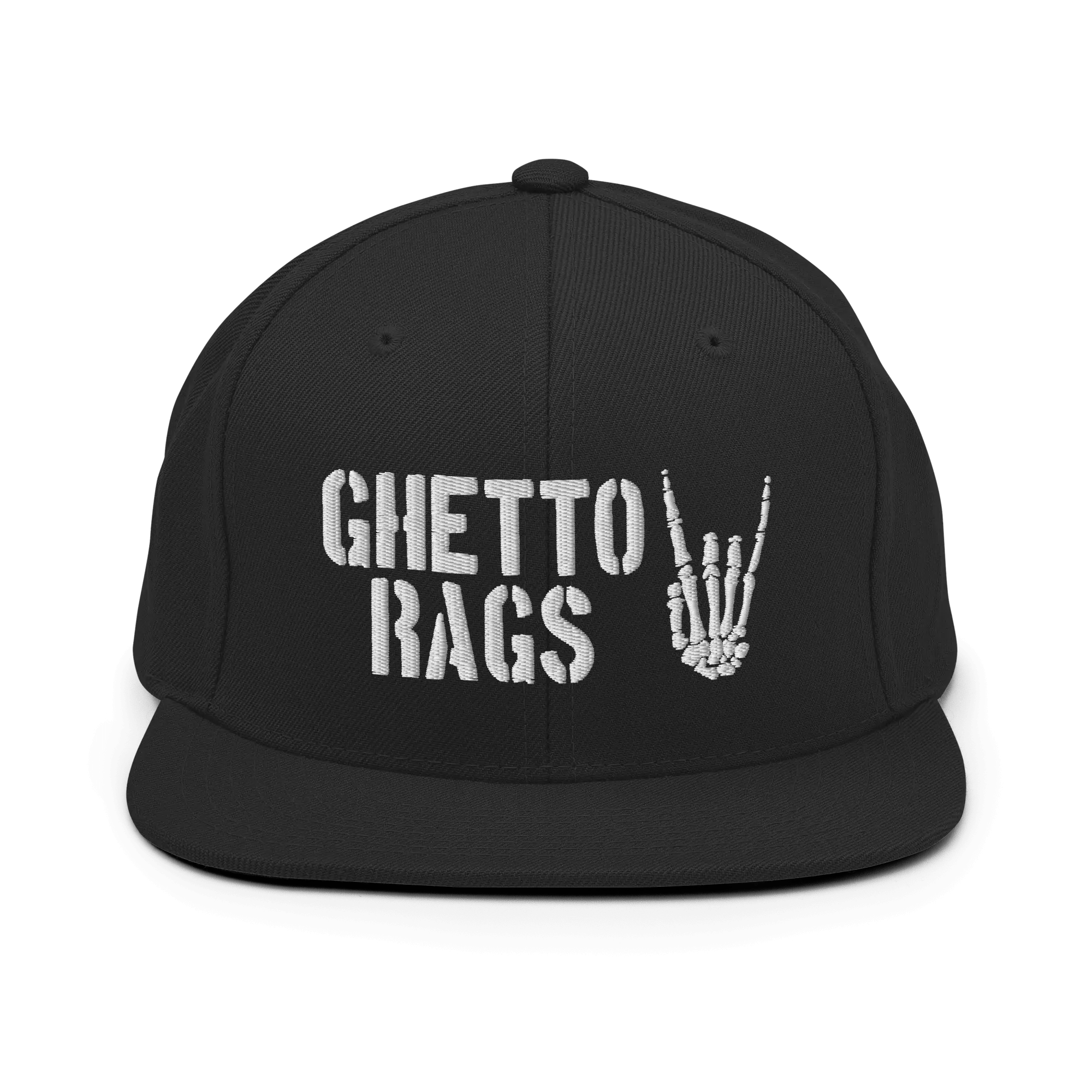 Bones Snapback Hat - Ghetto Rags