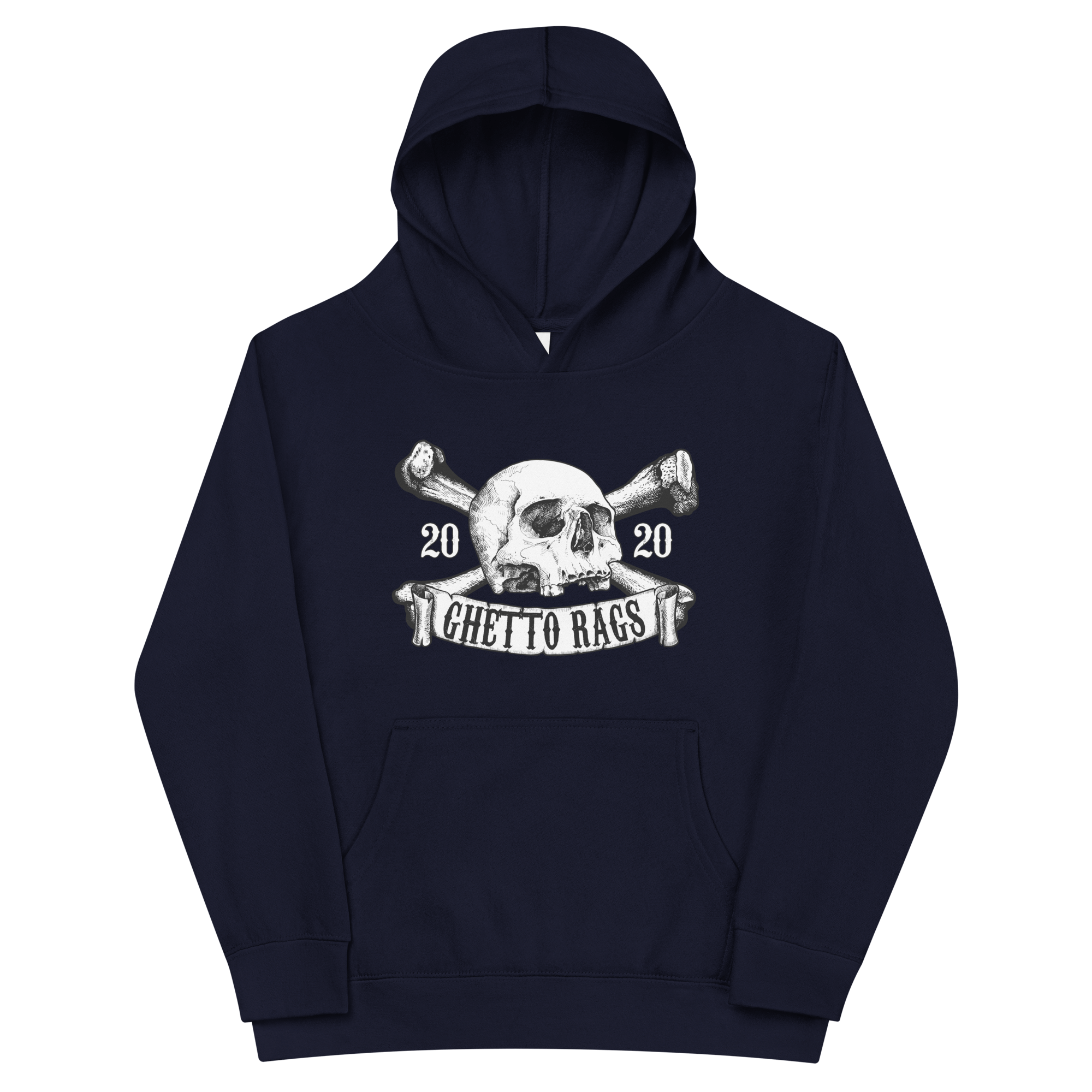Crossbones Kids Hoodie - Ghetto Rags
