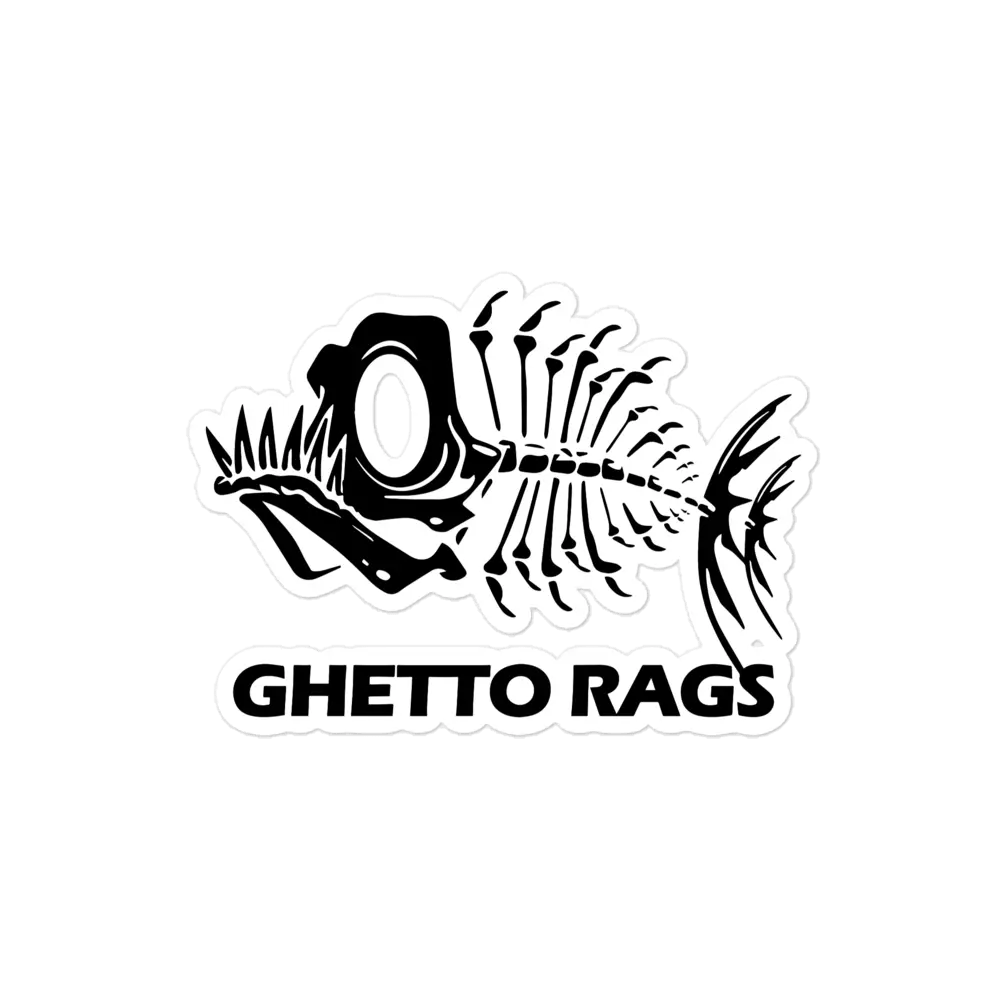 Fishbones Sticker - Ghetto Rags