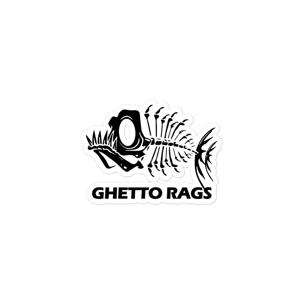 Fishbones Sticker - Ghetto Rags