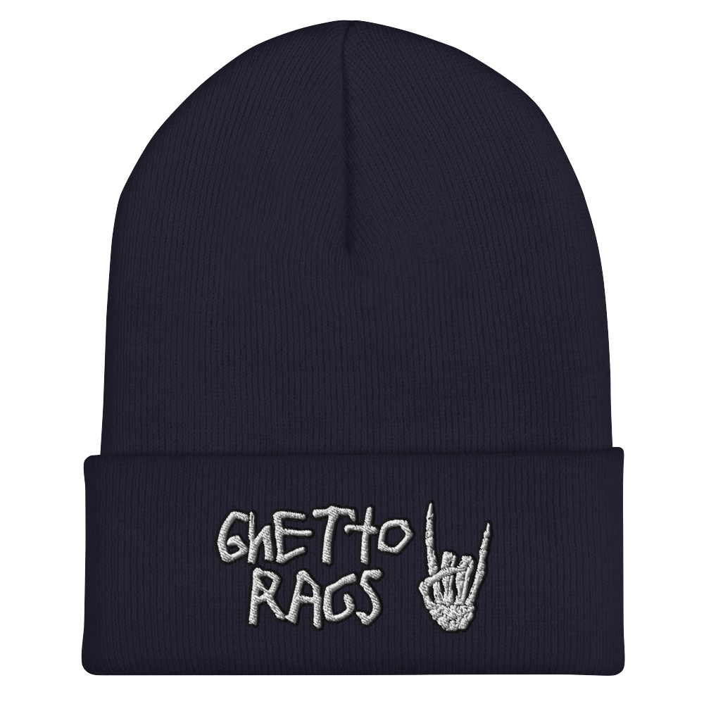 Ghetto Bones Cuffed Beanie - Ghetto Rags