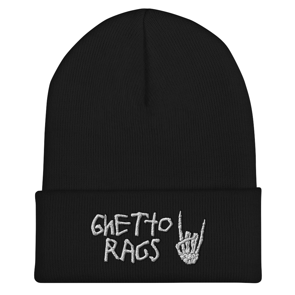 Ghetto Bones Cuffed Beanie - Ghetto Rags