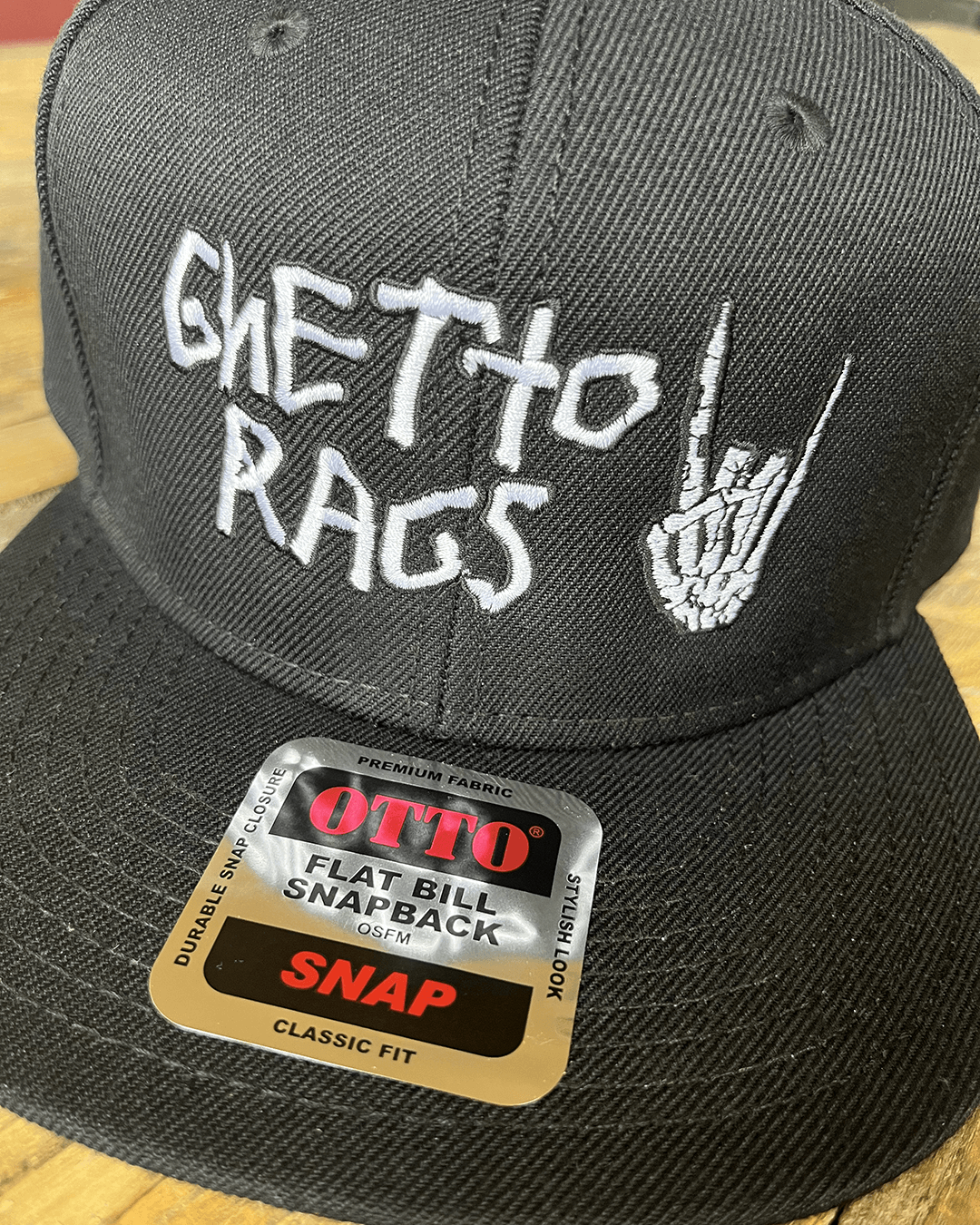 Ghetto Bones Snapback Hat - Ghetto Rags