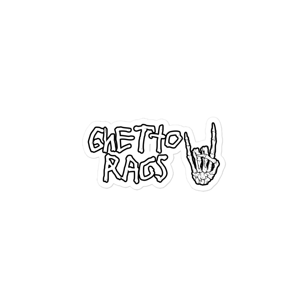 Ghetto Bones Sticker - Ghetto Rags