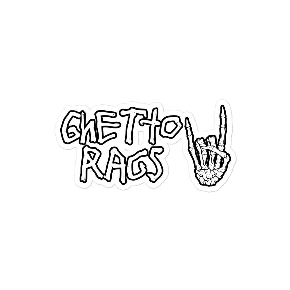 Ghetto Bones Sticker - Ghetto Rags