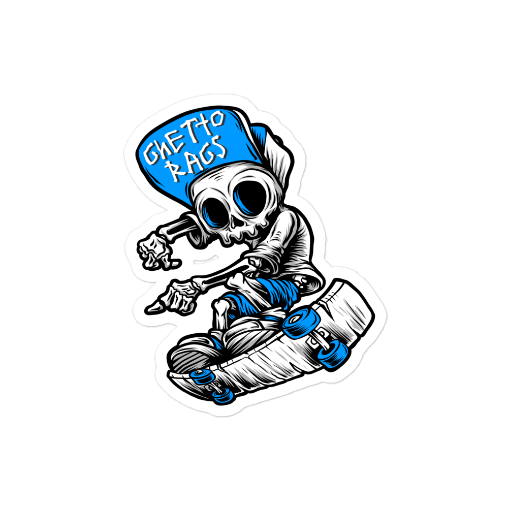 Ghetto Rags Skater Sticker - Ghetto Rags