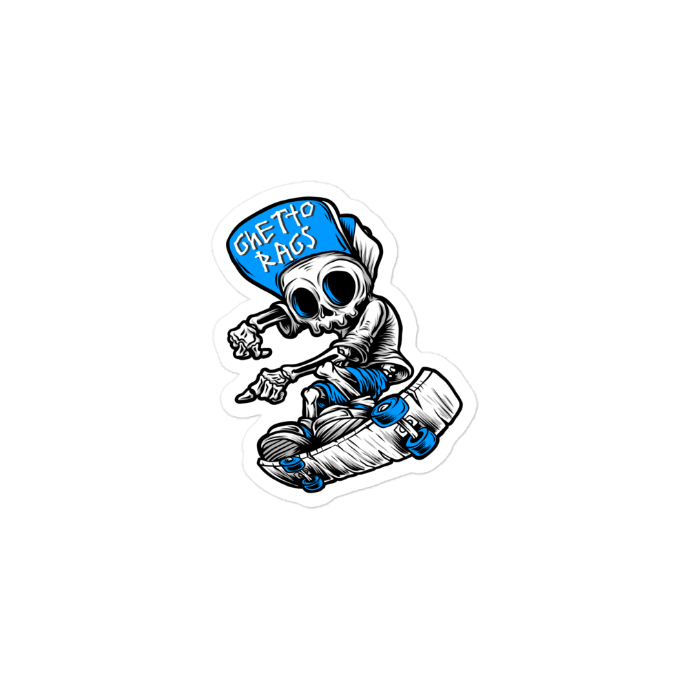 Ghetto Rags Skater Sticker - Ghetto Rags