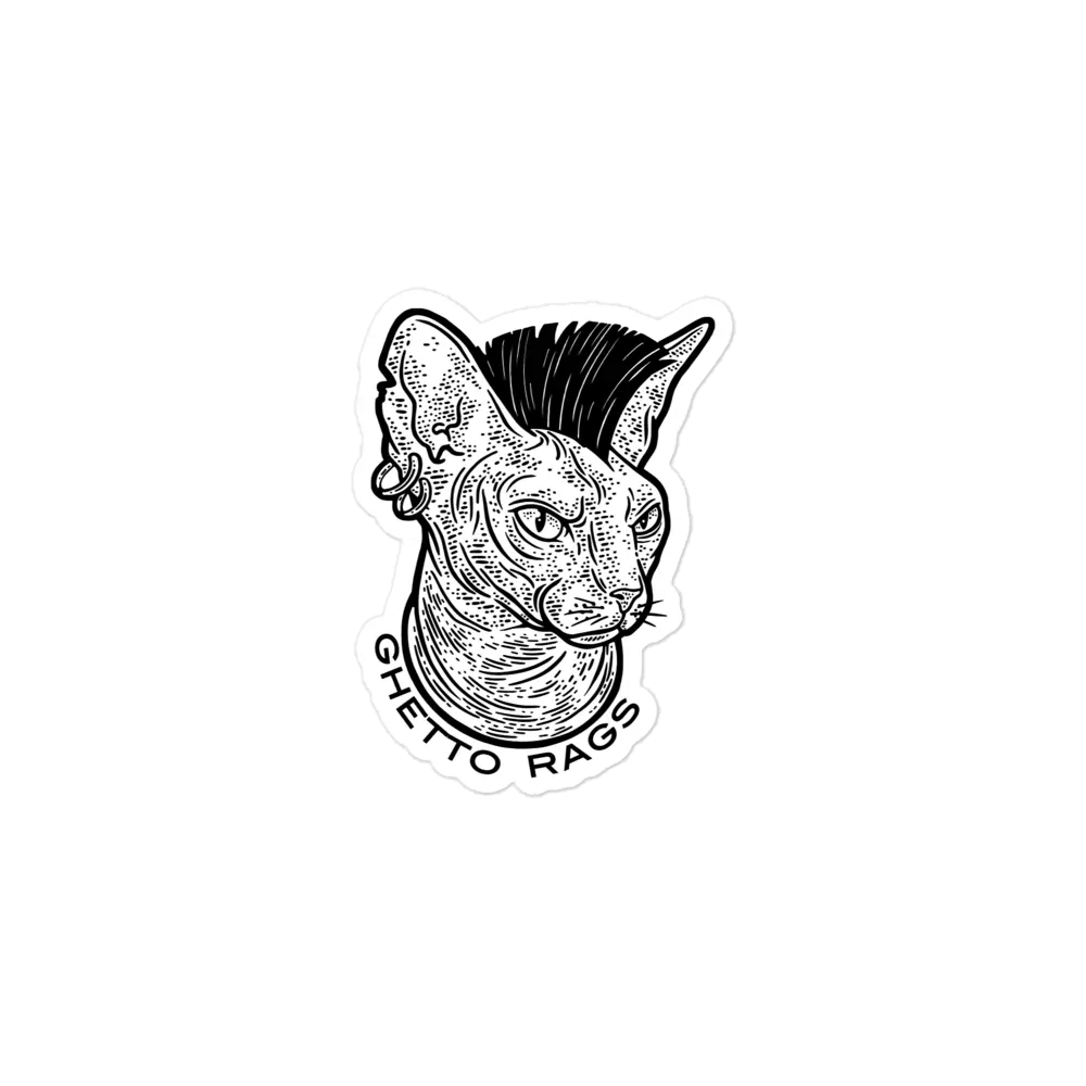 Here Kitty Kitty Sticker - Ghetto Rags