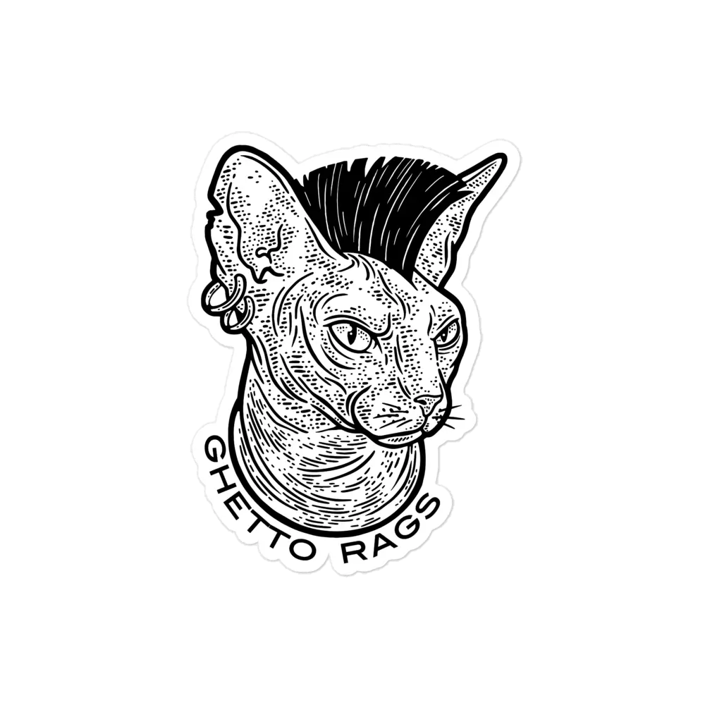 Here Kitty Kitty Sticker - Ghetto Rags