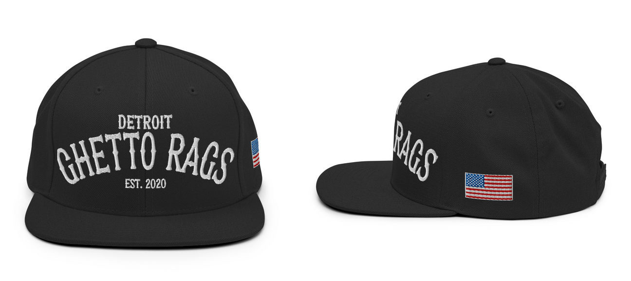 Ghetto Rags Detroit Snapback Hat