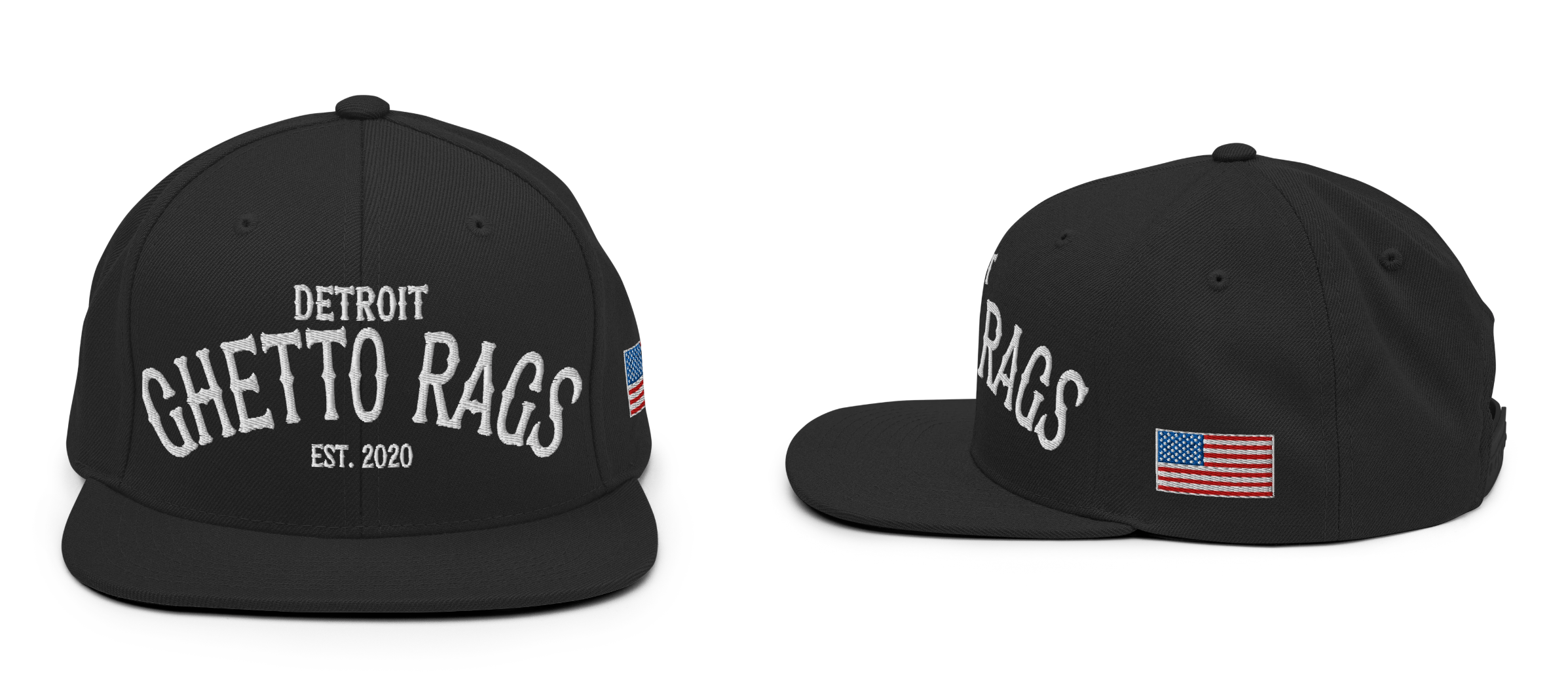 Ghetto Rags Detroit Snapback Hat - Ghetto Rags