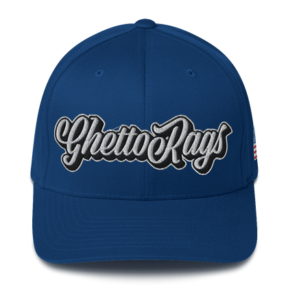 Ghetto Rags Script Flexfit Hat