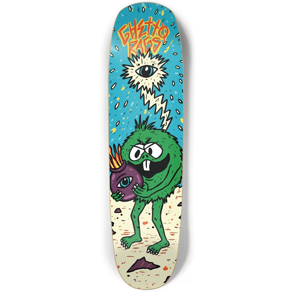 Ghetto Green Guy Skateboard - Ghetto Rags