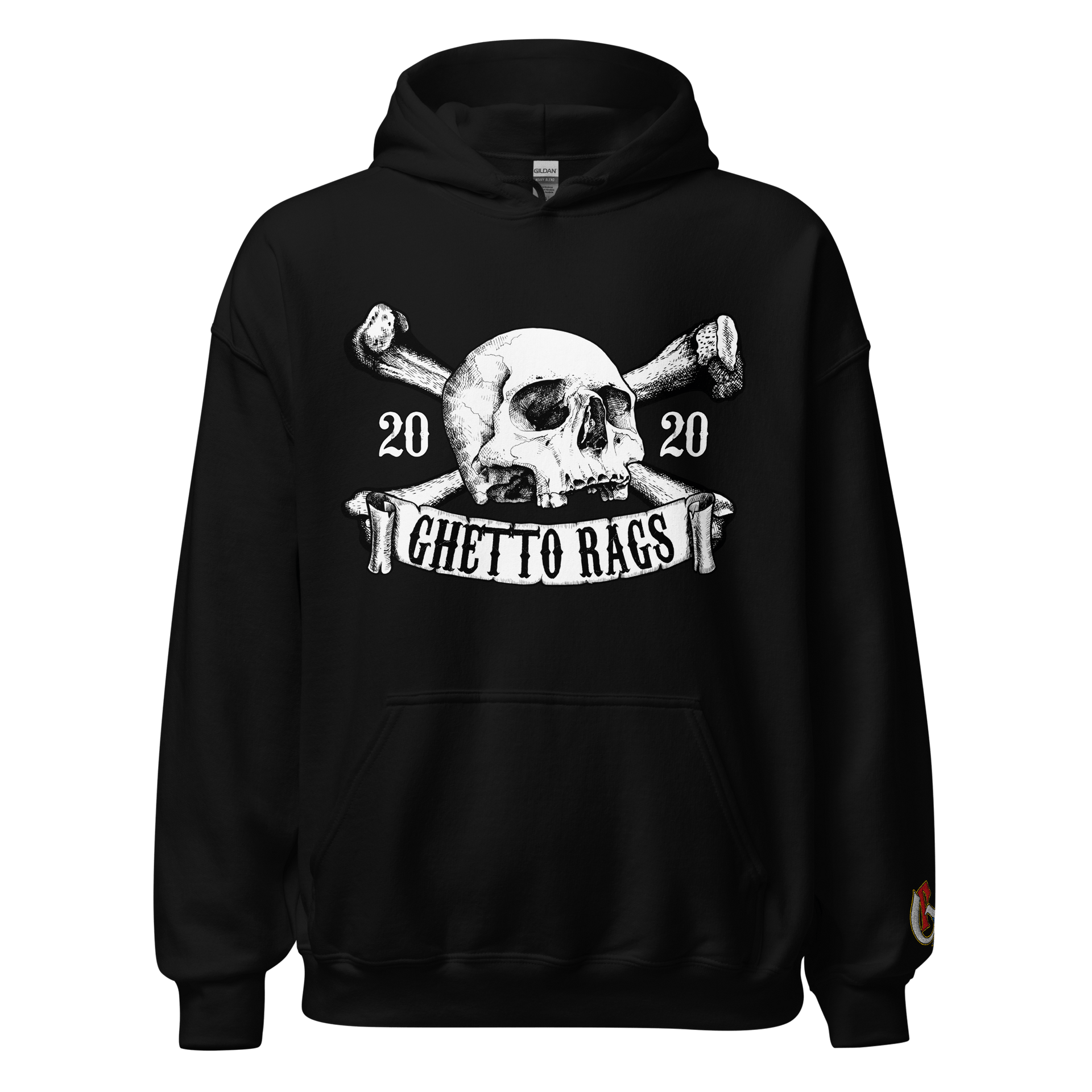 Ghetto Rags Crossbones Hoodie - Ghetto Rags