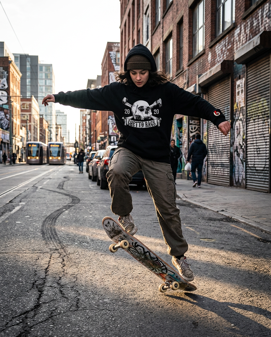 Ghetto Rags Crossbones Hoodie