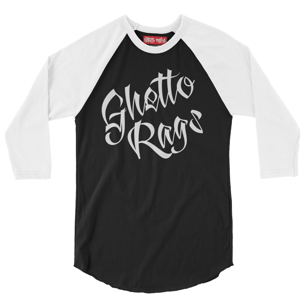 Ghetto Rags Script 3/4 Sleeve - Ghetto Rags