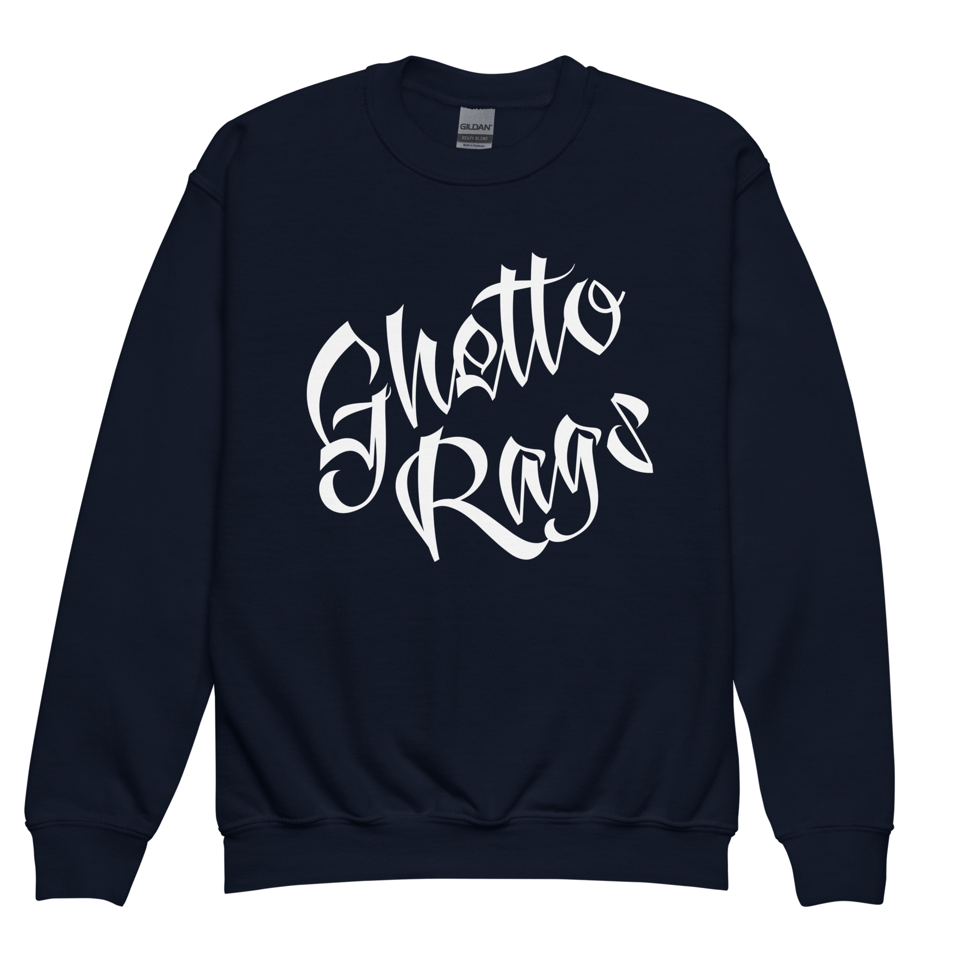 Ghetto Rags Script Kids Crewneck - Ghetto Rags