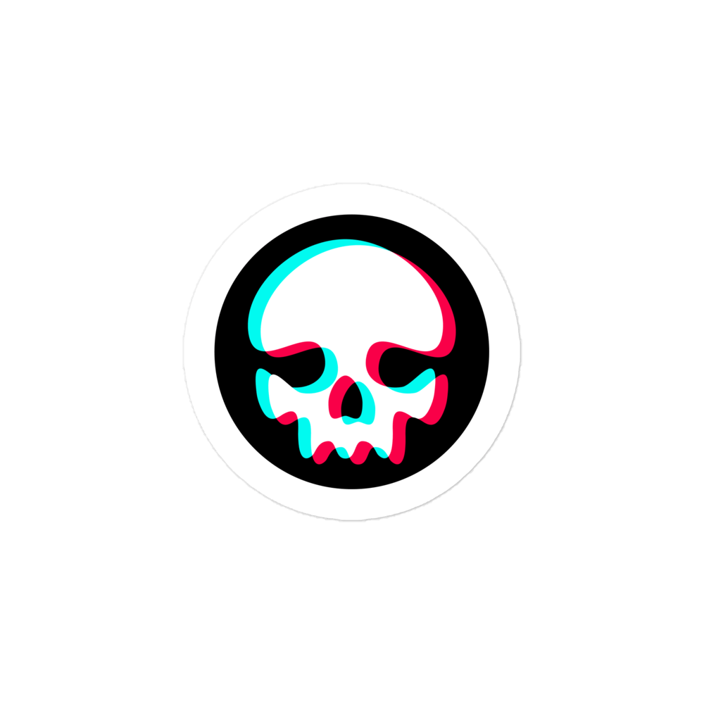 Ghetto Rags Skull Sticker - Ghetto Rags