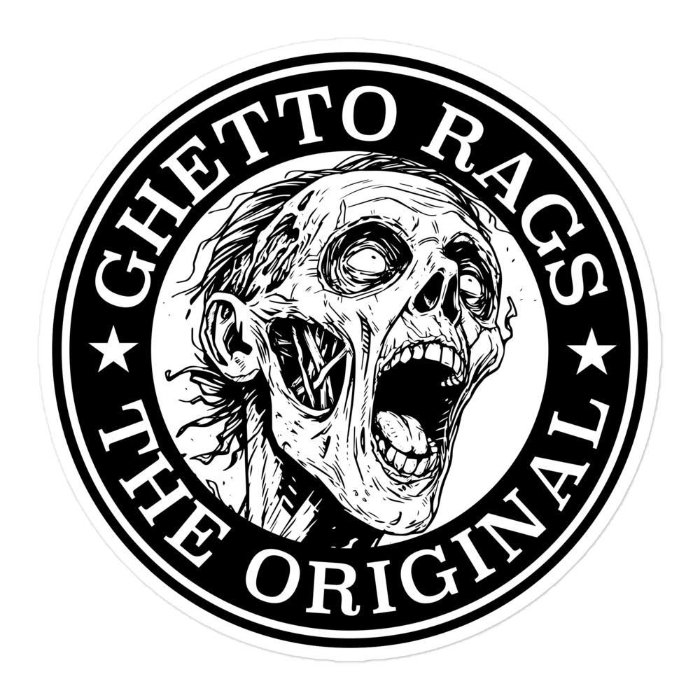 Ghetto Rags Zombie Stickers - Ghetto Rags