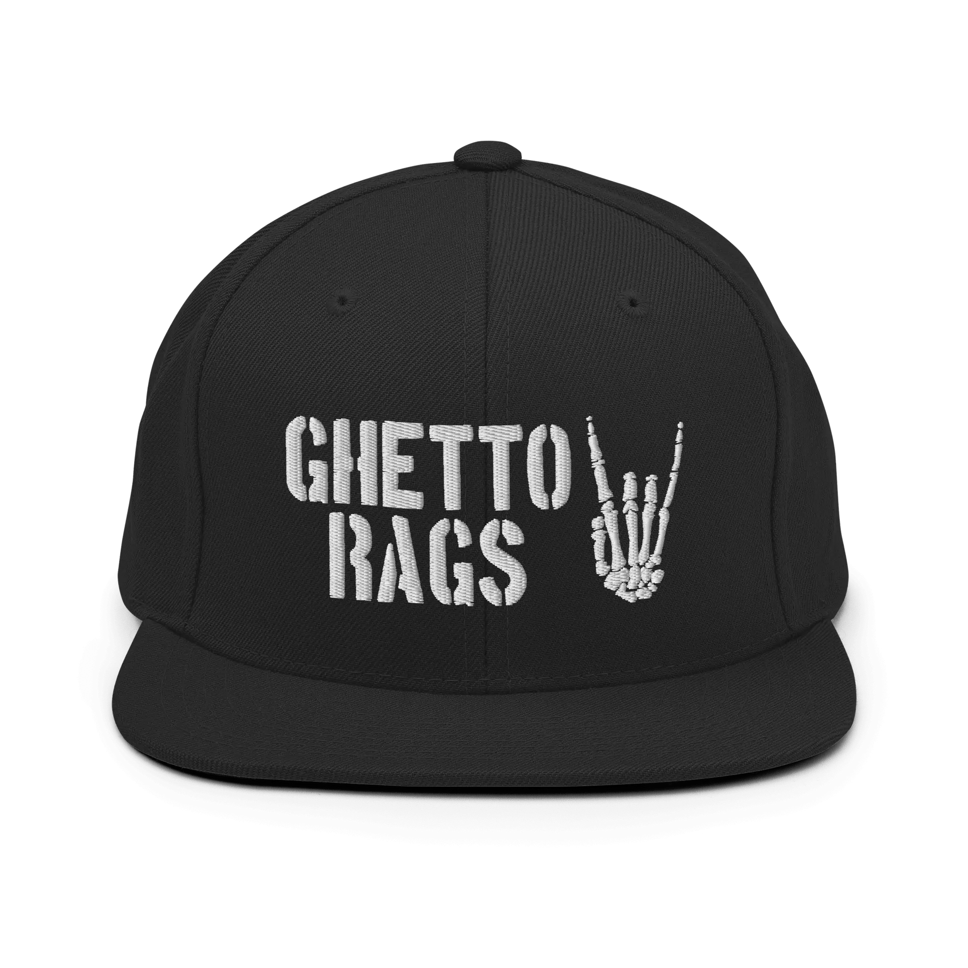 Bones Snapback Hat - Ghetto Rags