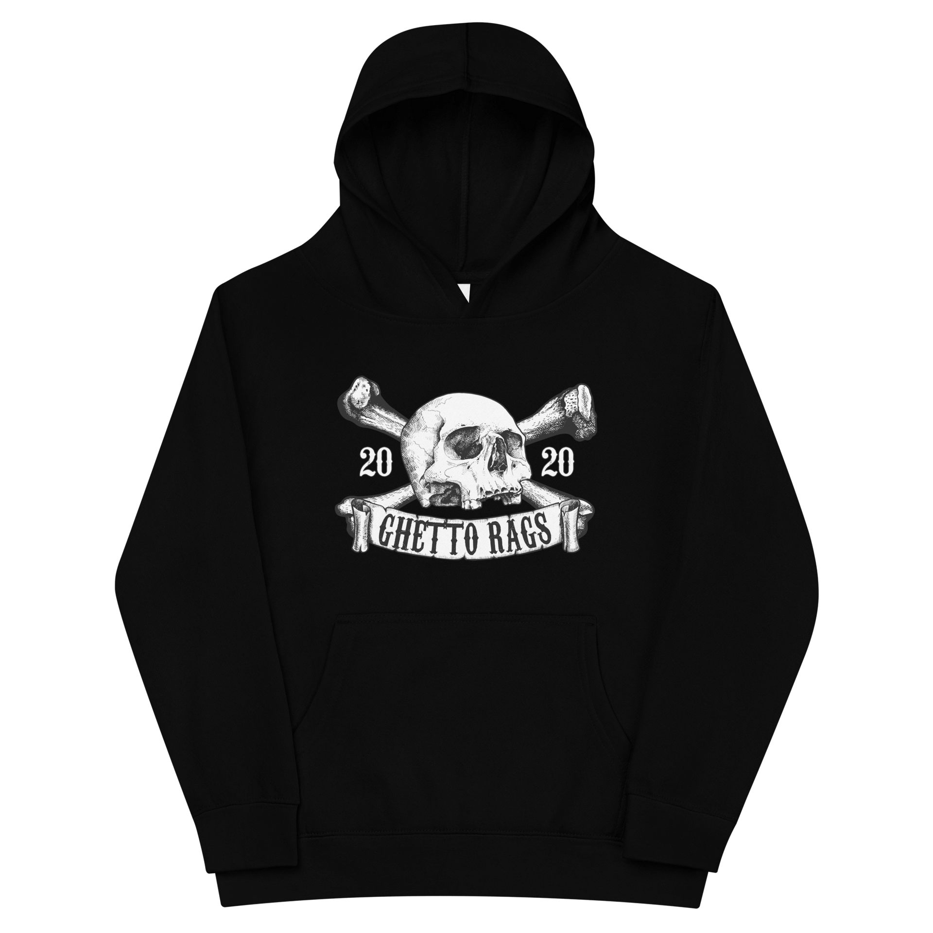 Crossbones Kids Hoodie - Ghetto Rags