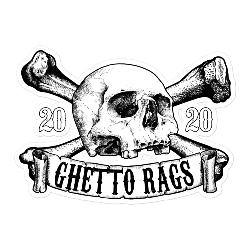 Crossbones Sticker - Ghetto Rags