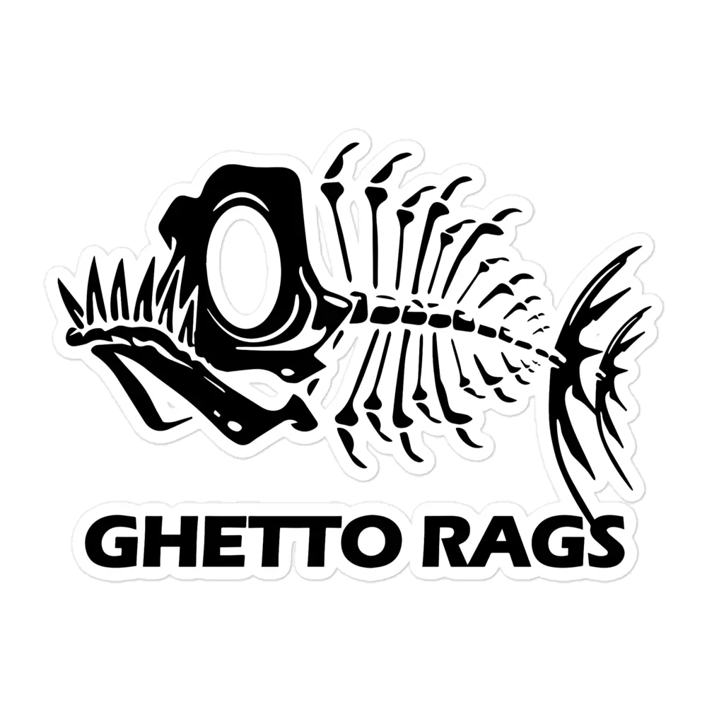 Fishbones Sticker - Ghetto Rags