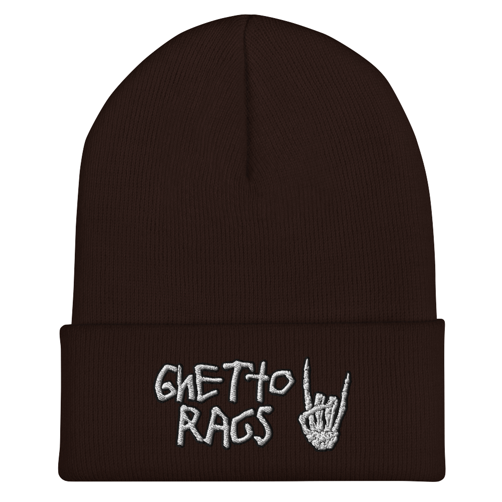 Ghetto Bones Cuffed Beanie - Ghetto Rags