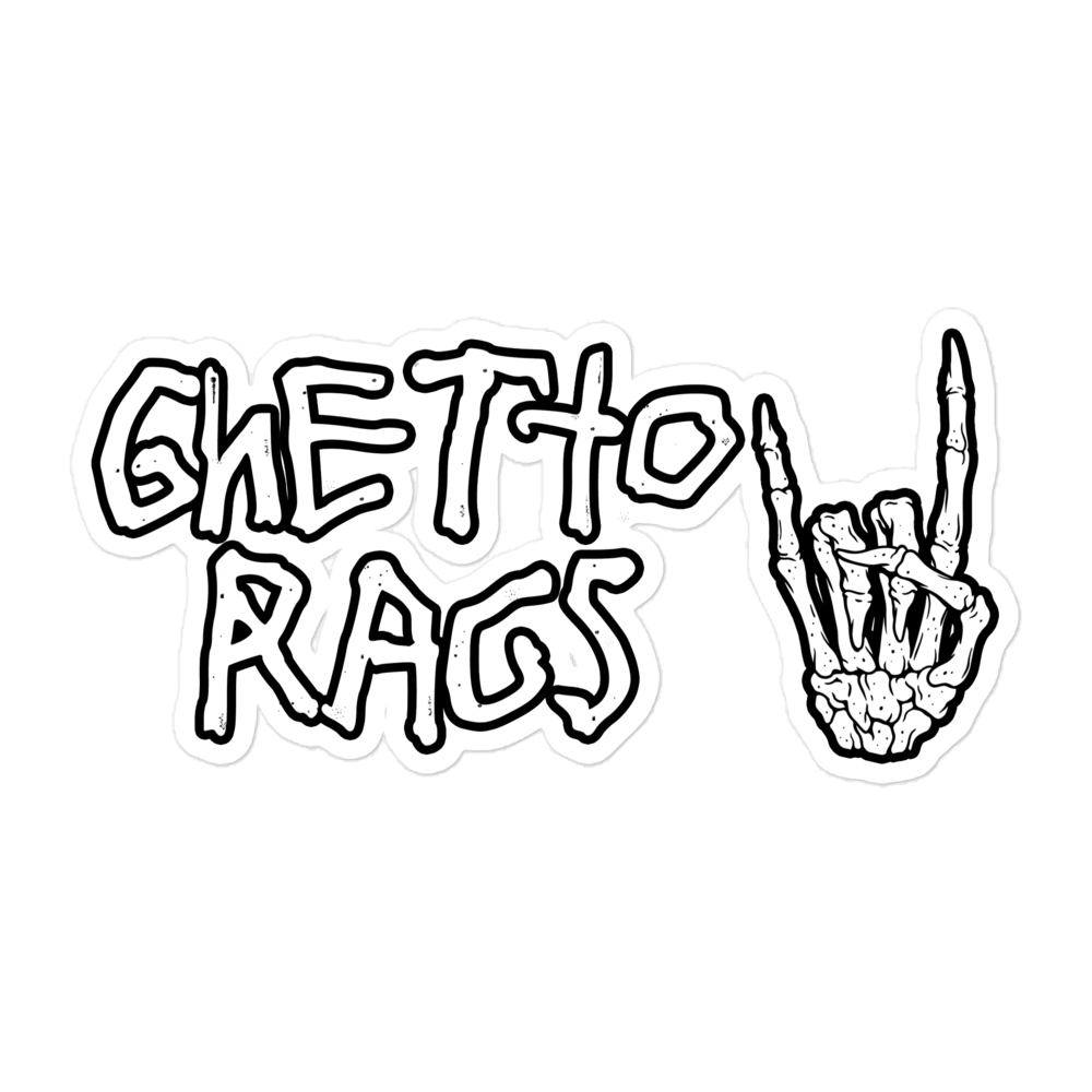 Ghetto Bones Sticker - Ghetto Rags