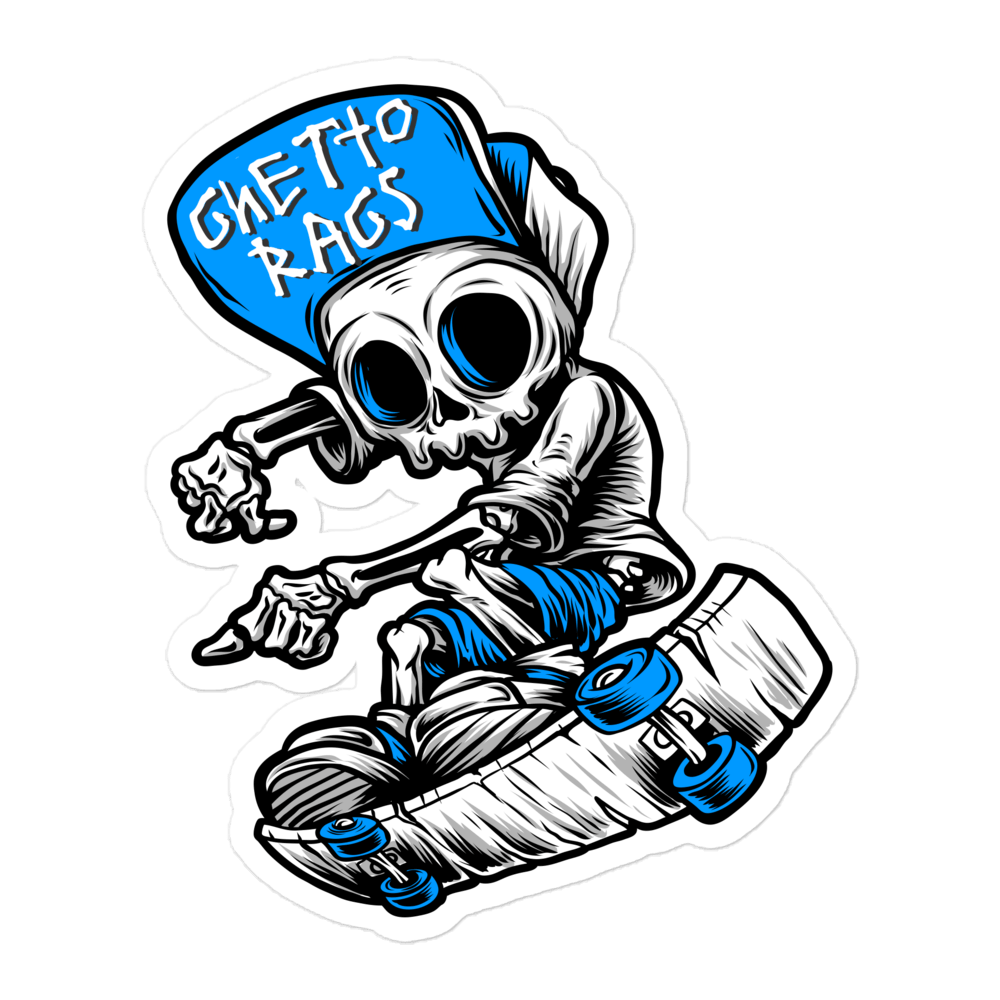 Ghetto Rags Skater Sticker - Ghetto Rags