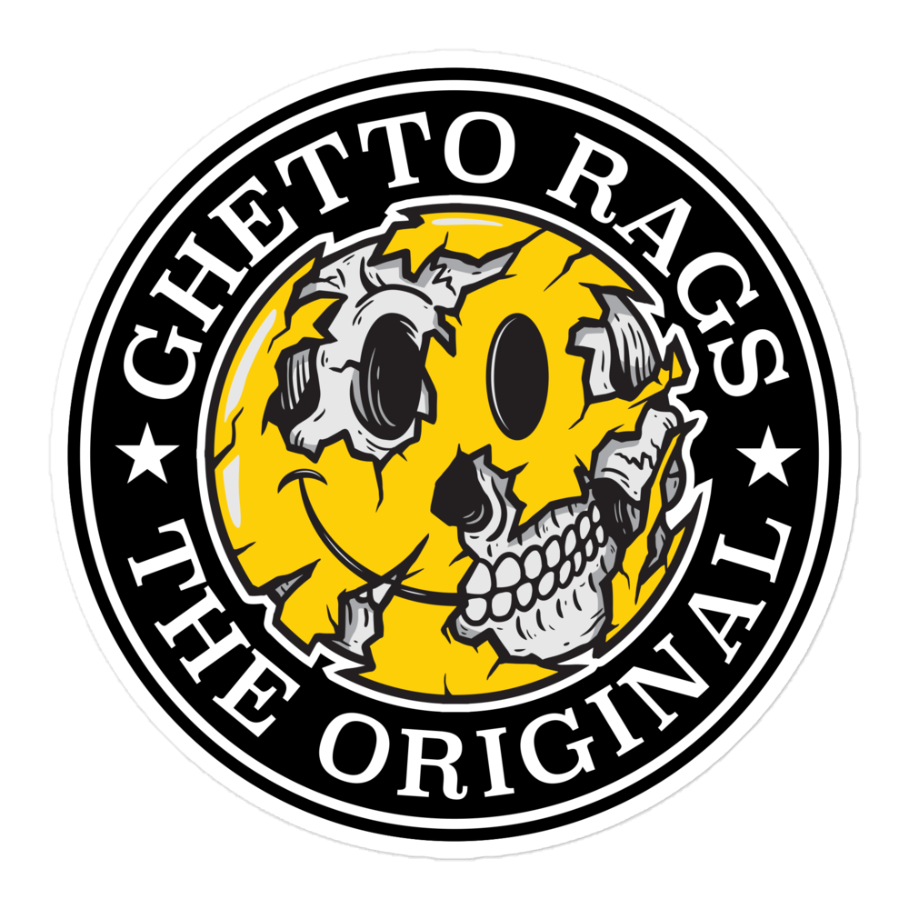Happy Face Sticker - Ghetto Rags