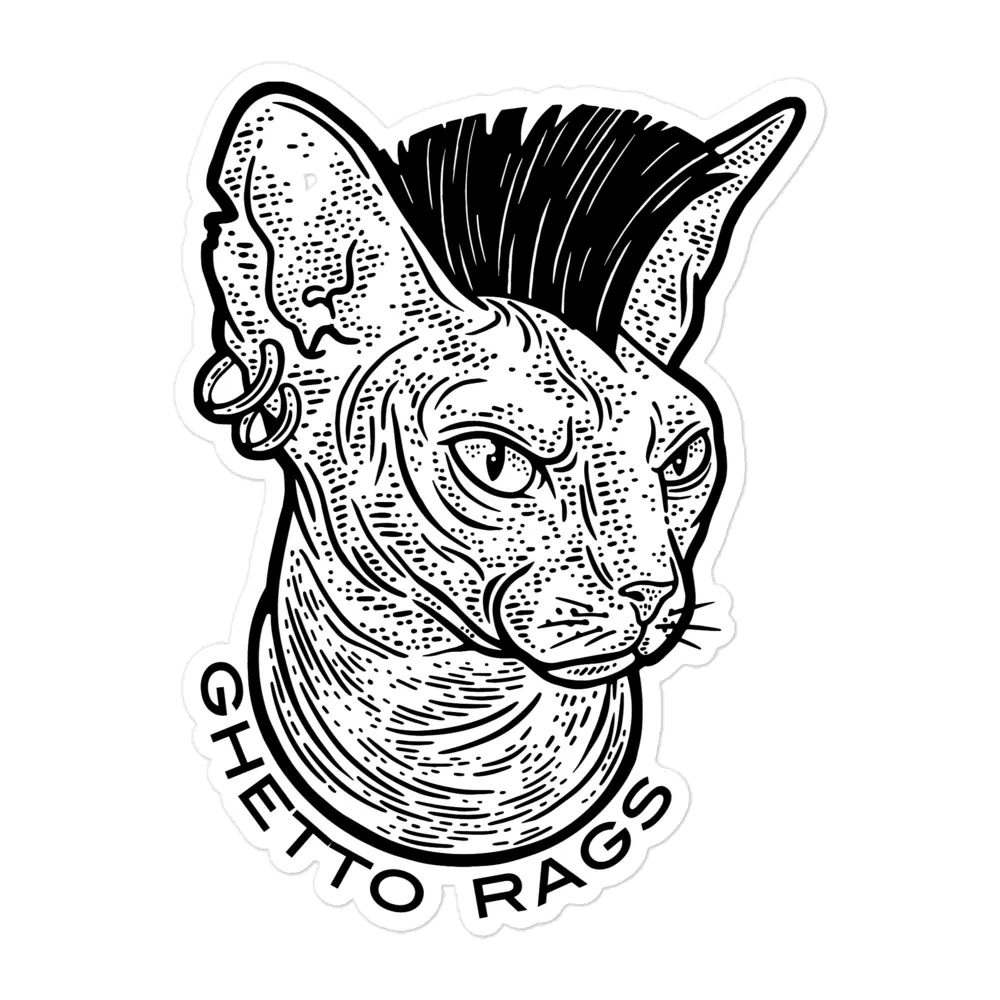 Here Kitty Kitty Sticker - Ghetto Rags