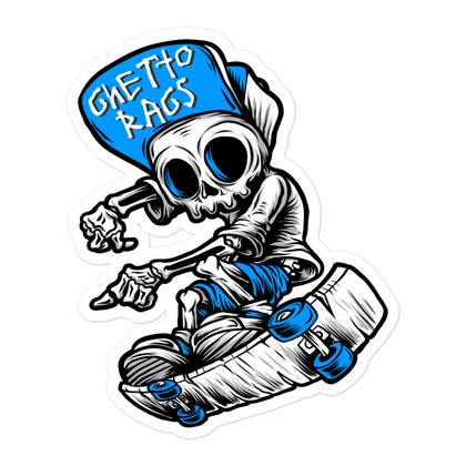 Ghetto Rags Skater Sticker